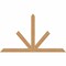 Ekena Millwork Saratoga Timber Gable Bracket, Western Red Cedar, 96"W x 56"H x 1 1/2"D x 5 1/2"F, 14/12 Pitch GBW096X56X0206SAR00SWR - alternate 1